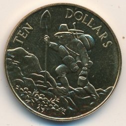 Новая Зеландия 10 долларов 1997 год