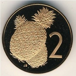 Острова Кука 2 цента 1972 год