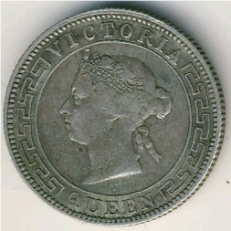 Цейлон 50 центов 1892 год