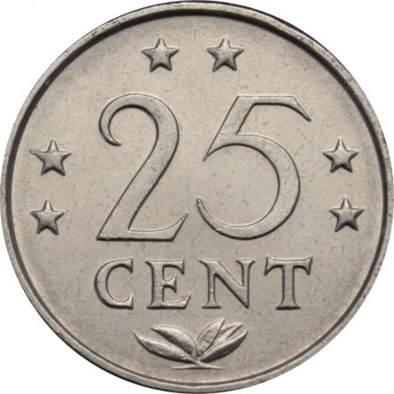 Антильские острова 25 центов 1979 год