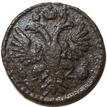 Полушка 1734 год Анна Иоанновна (1730 - 1740) - VF