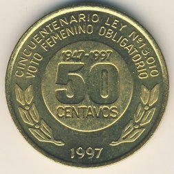 Аргентина 50 сентаво 1997 год