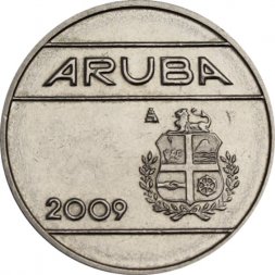 Аруба 25 центов 2009 год