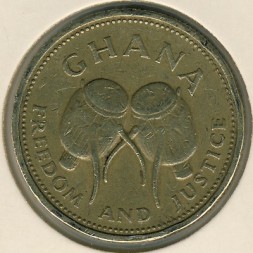 Монета Гана 500 седи 1998 год