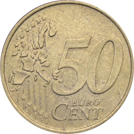 Нидерланды 50 евроцентов 2001 год