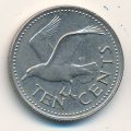 Барбадос 10 центов 1980 год