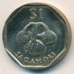 Фиджи 1 доллар 1998 год