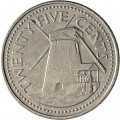 Барбадос 25 центов 2007 год