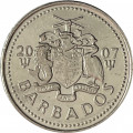Барбадос 25 центов 2007 год
