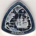 Бермудские острова 3 доллара 1998 год - Парусник