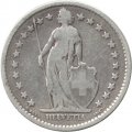 Швейцария 2 франка 1878 год