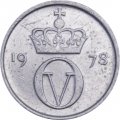 Норвегия 10 эре 1978 год - Король Улаф V