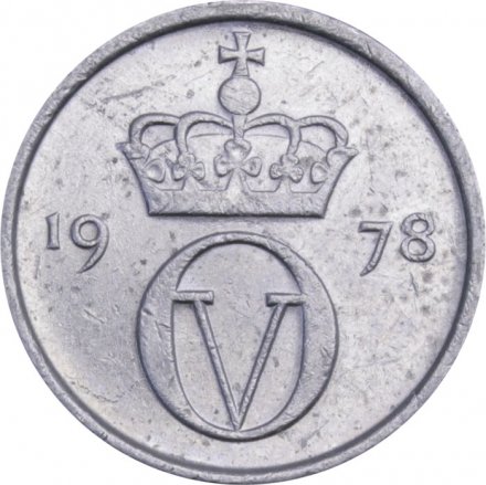 Норвегия 10 эре 1978 год - Король Улаф V