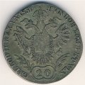 Австрия 20 крейцеров 1830 год