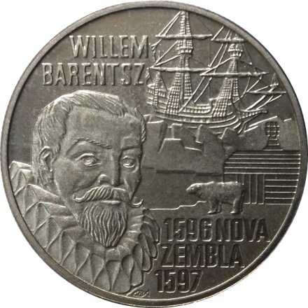Нидерланды 5 евро 1996 год - Виллем Баренц