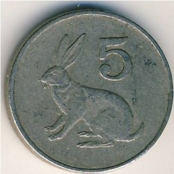 Зимбабве 5 центов 1988 год