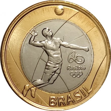 Бразилия 1 реал 2015 год - Волейбол