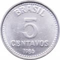 Бразилия 5 сентаво 1986 год