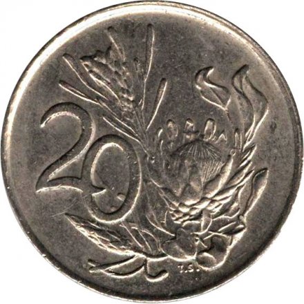 ЮАР 20 центов 1989 год