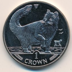 Остров Мэн 1 крона 1991 год