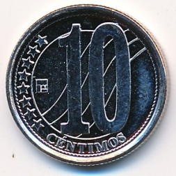 Венесуэла 10 сентимо 2007 год