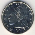 Либерия 25 центов 1968 год