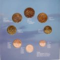 Набор из 24 монет Финляндия 1999 - 2001 год - 3 набора в одном (в буклете)