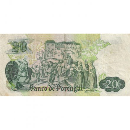 Португалия 20 эскудо 1971 год - тип 1 - F-VF