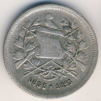 Гватемала 25 сентаво 1893 год