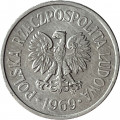 Польша 10 грошей 1969 год