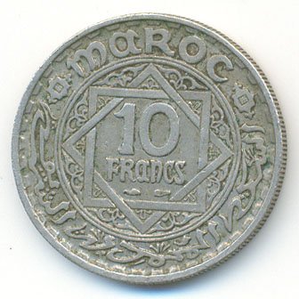 Марокко 10 франков 1947 год