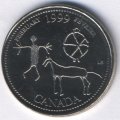 Канада 25 центов 1999 год - Февраль