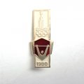 Значок. Олимпиада 1980 Тяжелая атлетика Штанга