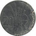 Богемия и Моравия 20 геллеров 1942 год