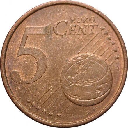 Германия 5 евроцентов 2005 год (F)