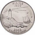 США 25 центов 2003 год - Штат Мэн (D)