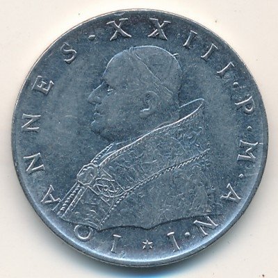 Ватикан 100 лир 1959 год - Папа Иоанн XXIII. Фидес