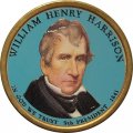 США 1 доллар 2009 год (D) - 9-ый Президент США - Уильям Генри Гаррисон (цветная эмаль)