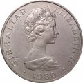 Гибралтар 1 крона 1980 год - 175 лет со дня смерти Горацио Нельсона
