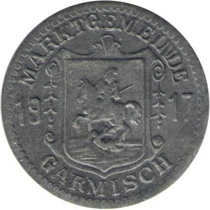 Германия (Гармиш) 5 пфеннигов 1917 год (нотгельд)