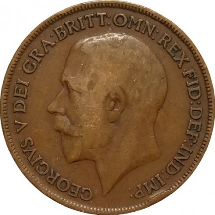 Великобритания 1 пенни 1920 год - Король Георг V