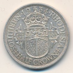 Южная Родезия 1/2 кроны 1934 год
