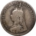 Великобритания 3 пенса 1890 год