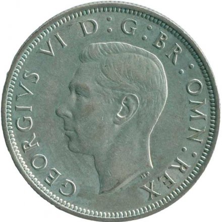 Великобритания 1/2 кроны 1939 год - Георг VI