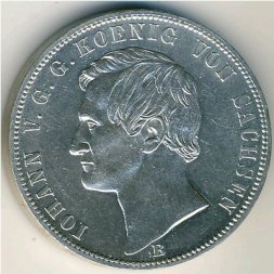Саксония 1 талер 1871 год