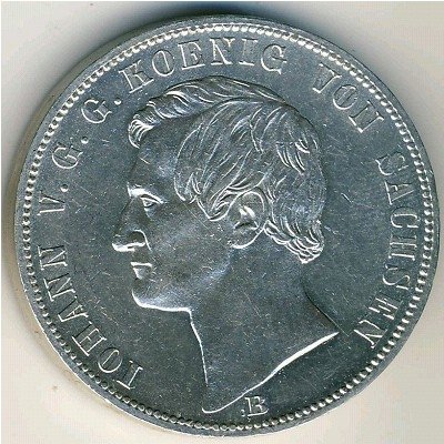Саксония 1 талер 1871 год