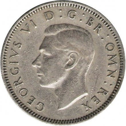 Великобритания 1 шиллинг 1950 год - Шотландский герб