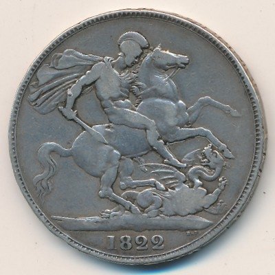 Великобритания 1 крона 1822 год