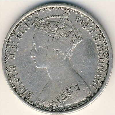 Великобритания 2 шиллинга (1 флорин) 1872 год
