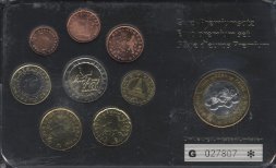 Евро серия Словении 2007 года (8 монет + 1 жетон)